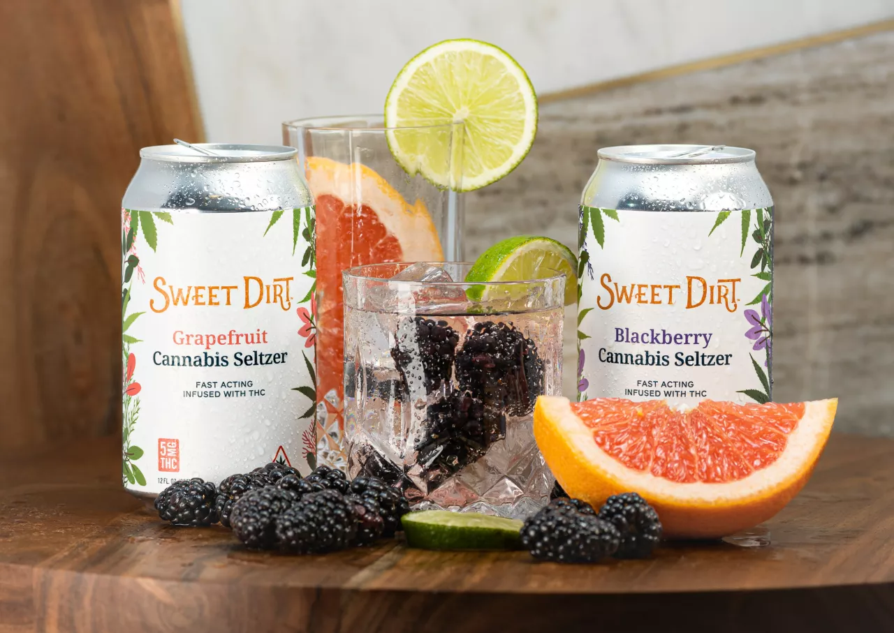 Sweet Dirt launches a new line of beverages including seltzers that feature a proprietary nano-emulsification technology that allows for fast-acting delivery. Each 12-ounce seltzer includes 5mg of THC and under 5 grams of sugar. img#1