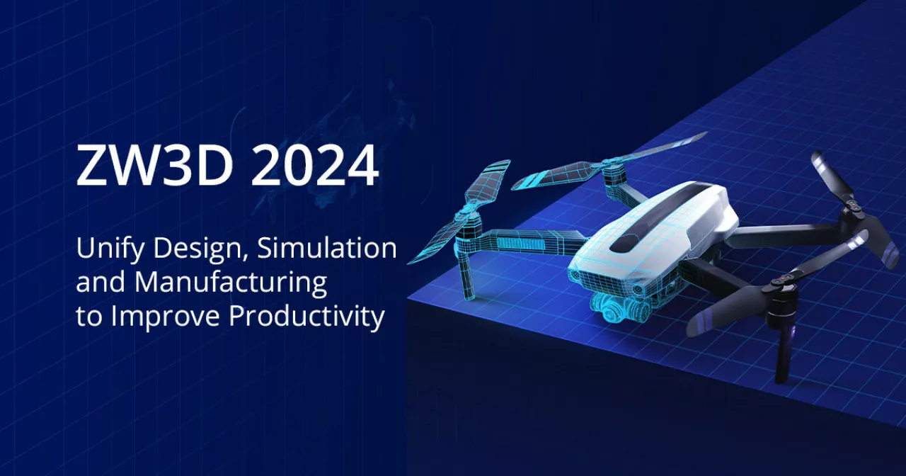 ZWSOFT released ZW3D 2024, the latest version of its comprehensive 3D CAD/CAE/CAM solution. img#1