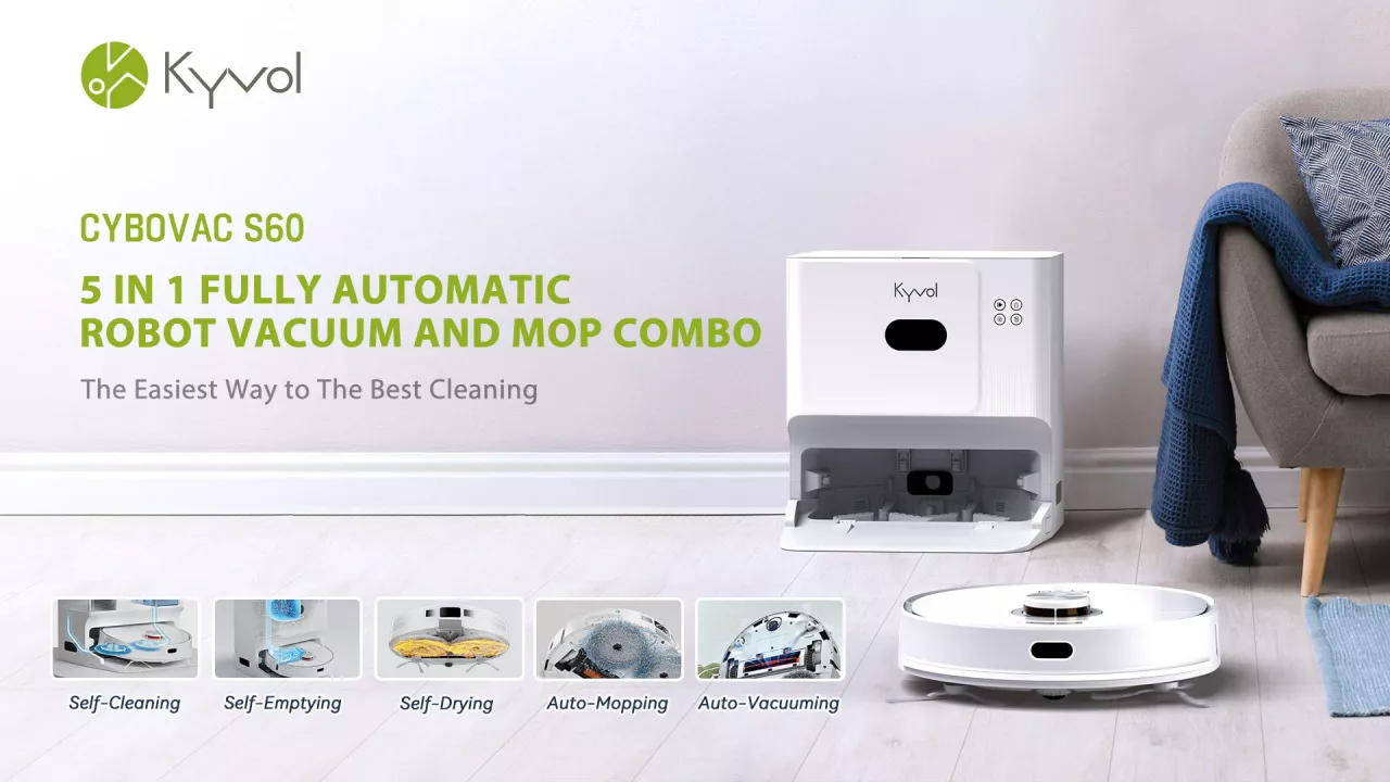 Kyvol Cybovac S60 Fully Automatic Intelligent 5-in-1 Robot Vacuum and Mop img#1