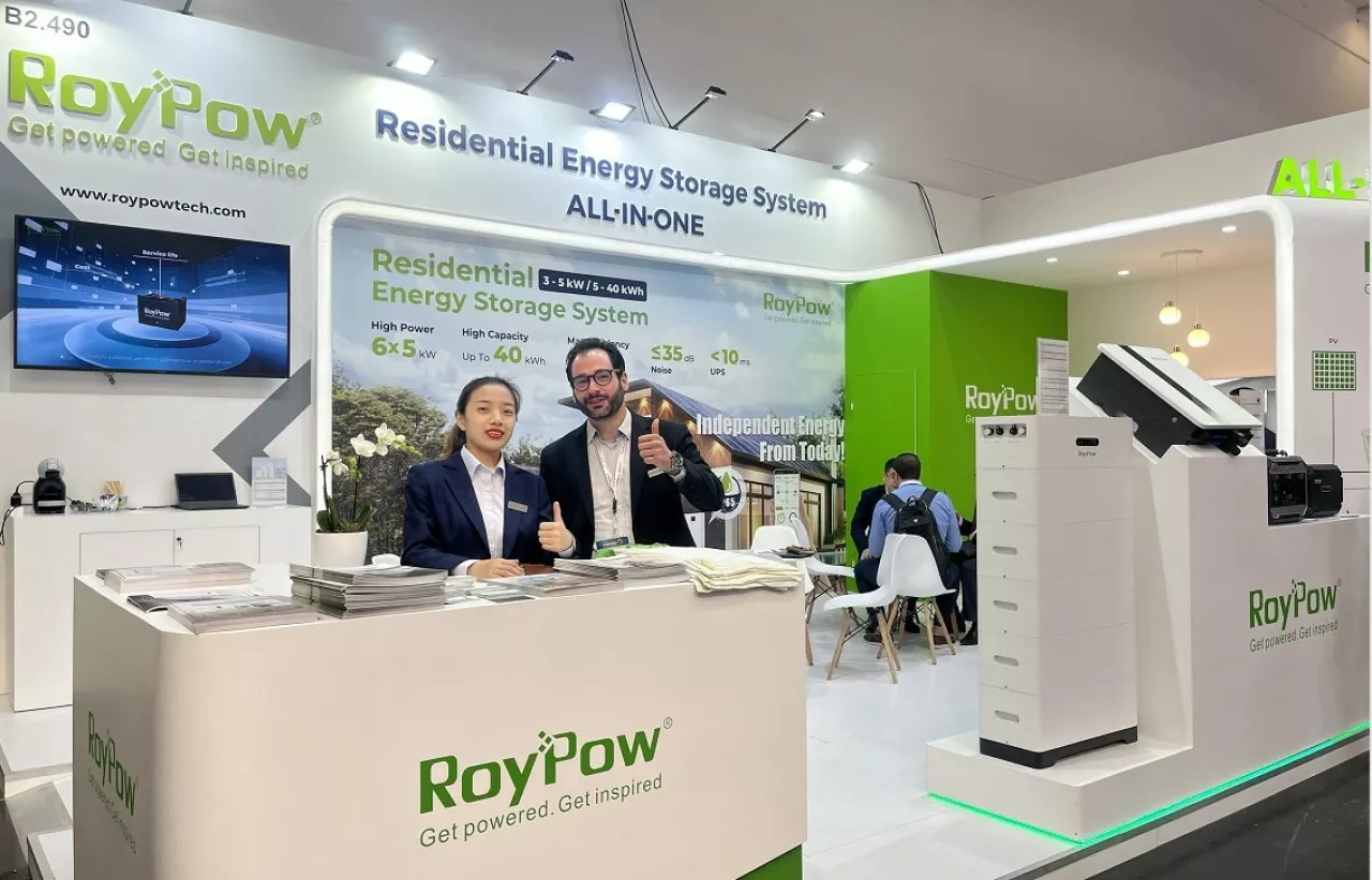 RoyPow Showcases All-in-One Residential Energy Storage System at EES Europe 2023