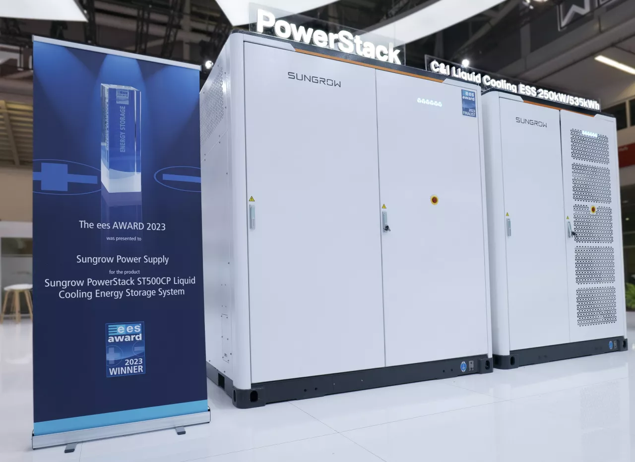 Sungrow Wins ees AWARD 2023 with Its C&I Liquid Cooled ESS PowerStack