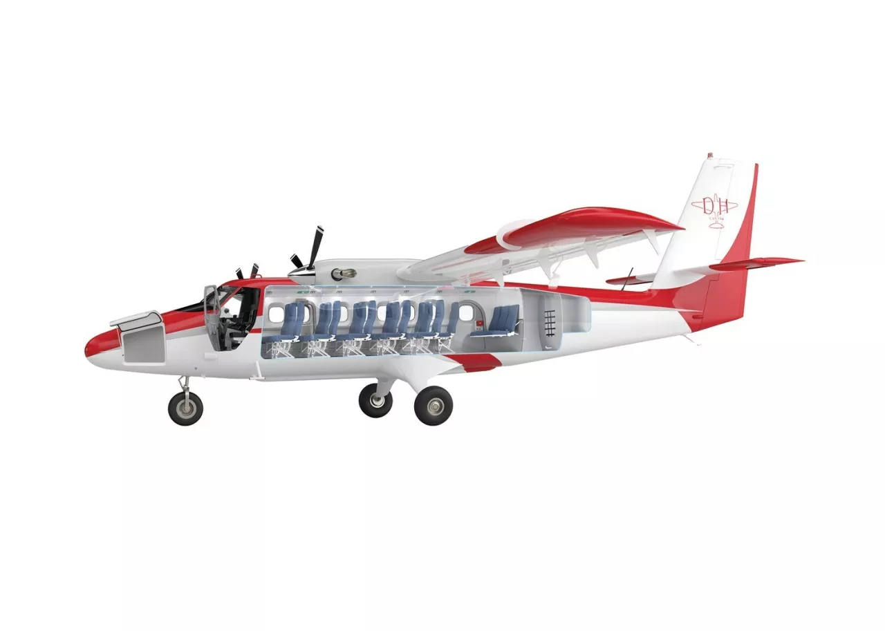 The DHC-6 Twin Otter Classic 300-G offers a Garmin G1000® NXi flight deck, a completely redesigned cabin interior, more payload and range, lower operating costs, enhanced dispatch availability, and two engine options. (CNW Group/De Havilland Aircraft of Canada) img#2