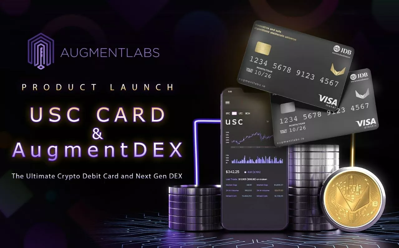 AugmentLabs DAO launches AugmentDEX and USC Visa Debit Card to provide USC holders with a seamless trading experience (AugmentLabs) img#1