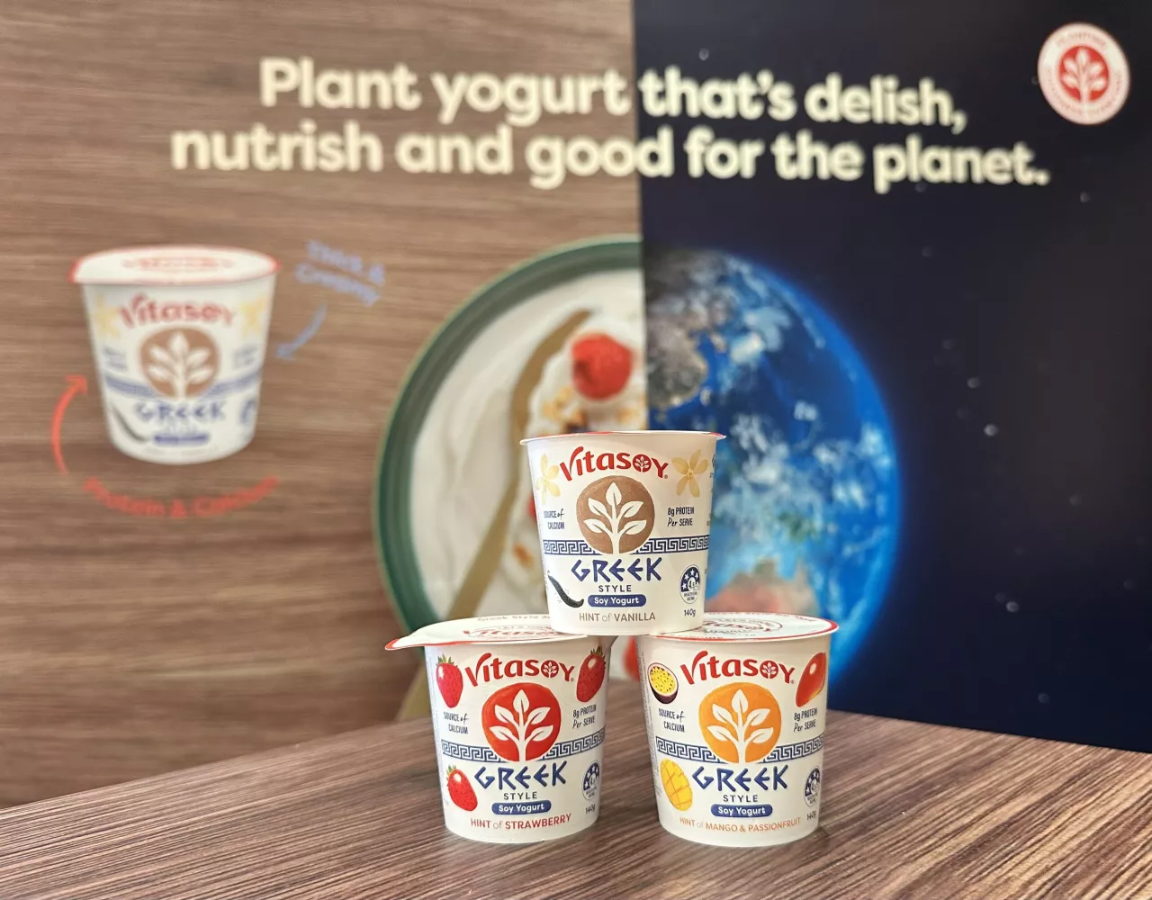 Vitasoy launched Greek Style Soy Yoghurt in Australia. img#2